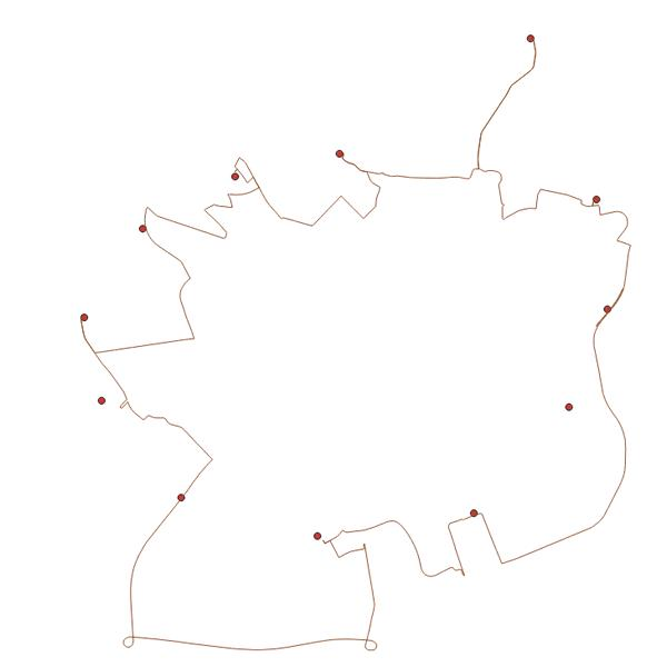 Traveling Salesman Problem: Round trip